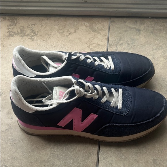 New Balance Shoes - New Balance Dark Blue and Pink Casual Shoes